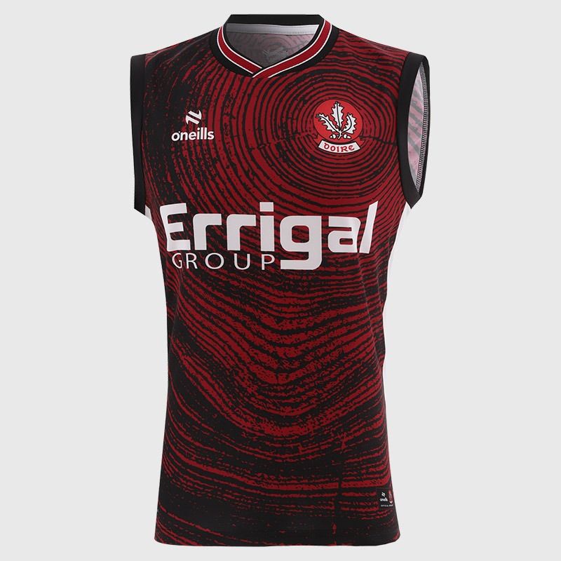 Black O’Neills Derry GAA Training Vest 2026 by O’Neills.