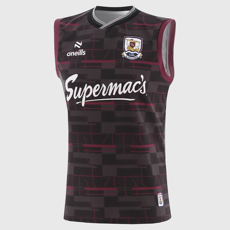 Black Galway GAA Training Vest 2025 by O’Neills.