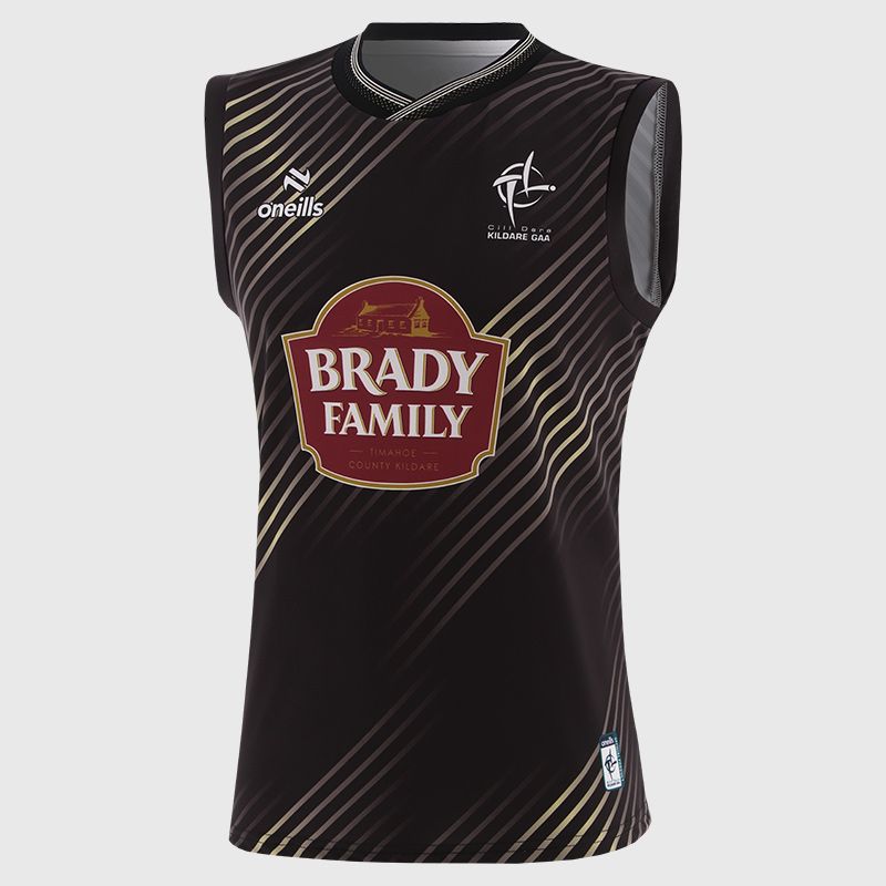 Black Kildare GAA Kids' Training Vest 2025 by O’Neills.
