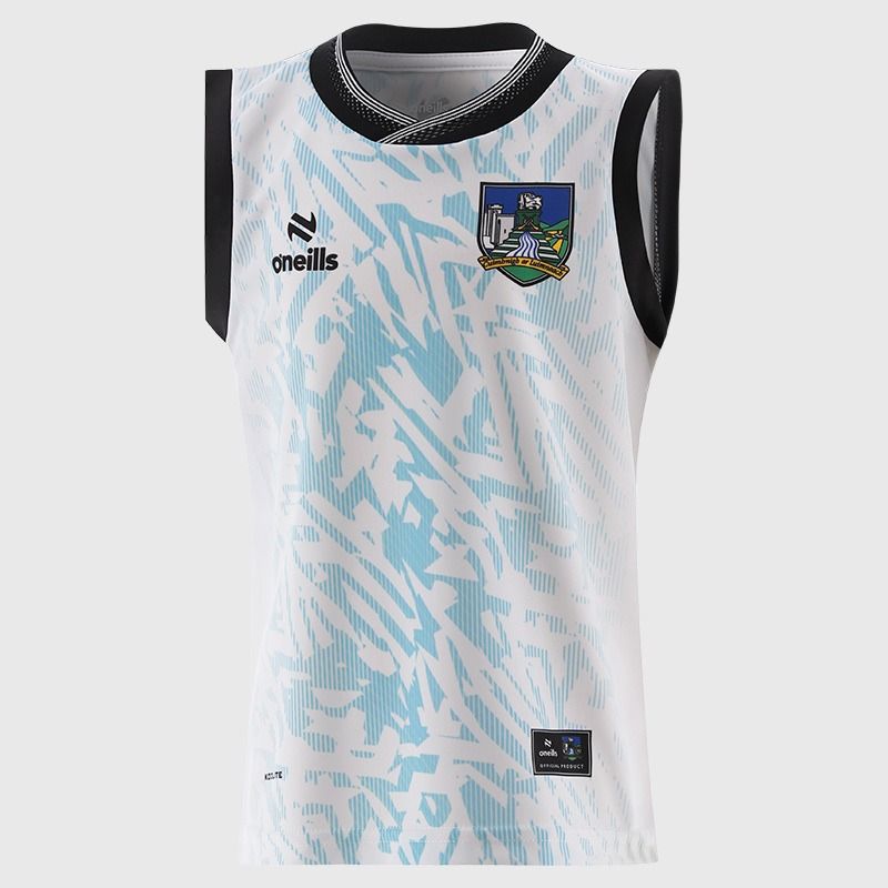 White O'Neills Limerick GAA Kids' Training Vest 2026 by O'Neills