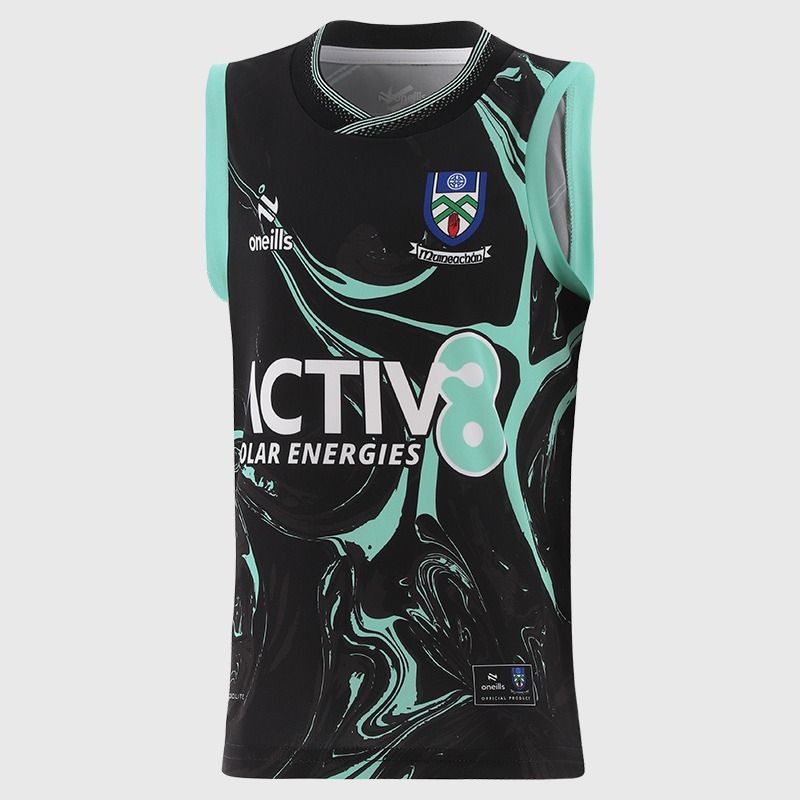 Black O’Neills Monaghan GAA Kids' Training Vest 2026 by O’Neills.