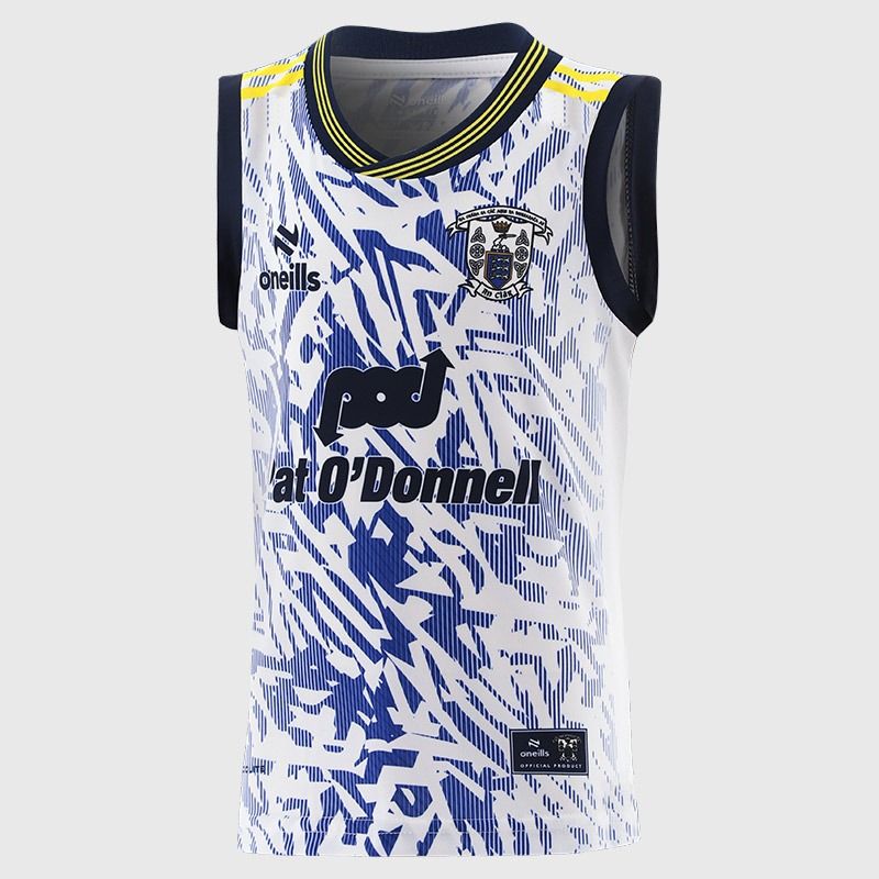 White O’Neills Clare GAA Kids’ Training Vest 2026 by O’Neills.
