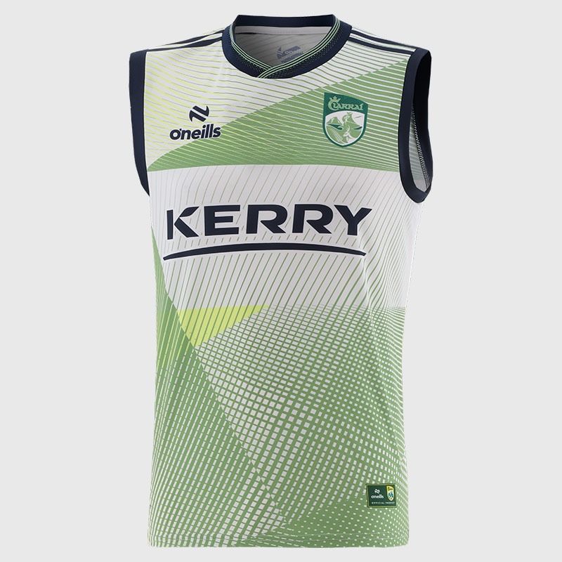 White Kerry GAA Training Vest 2026 by O’Neills.