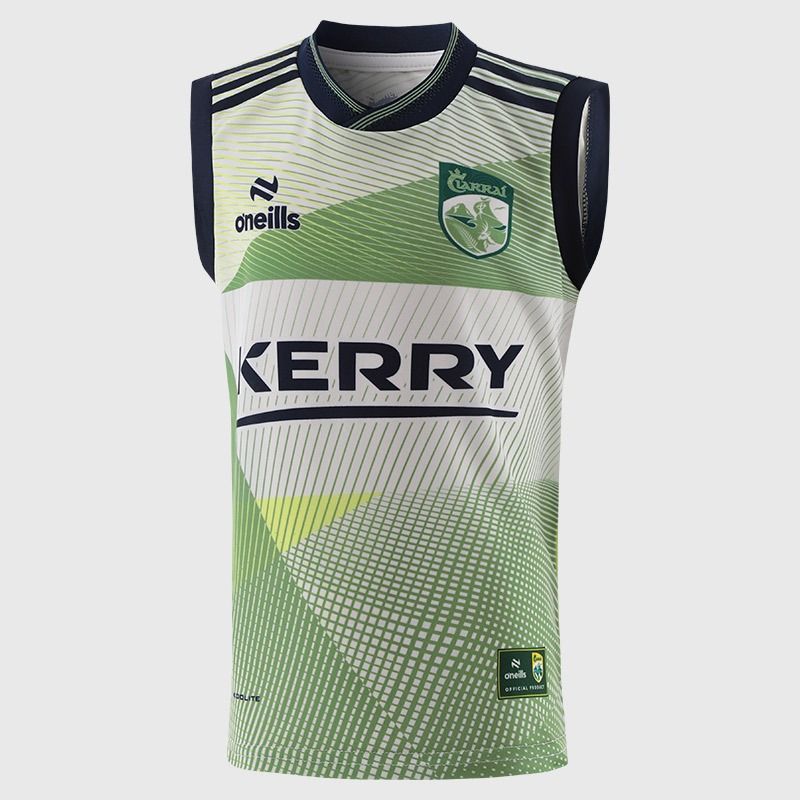 White Kerry GAA Kids’ Training Vest 2026 by O’Neills.