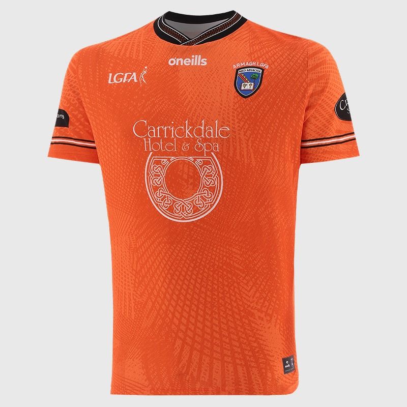 Orange Armagh LGFA Men's Home Jersey 2026 from O’Neills.