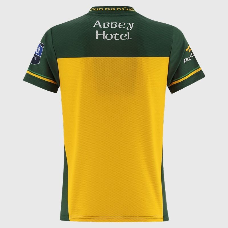 Yellow Donegal GAA Women's Home Jersey 2026 from O’Neills.