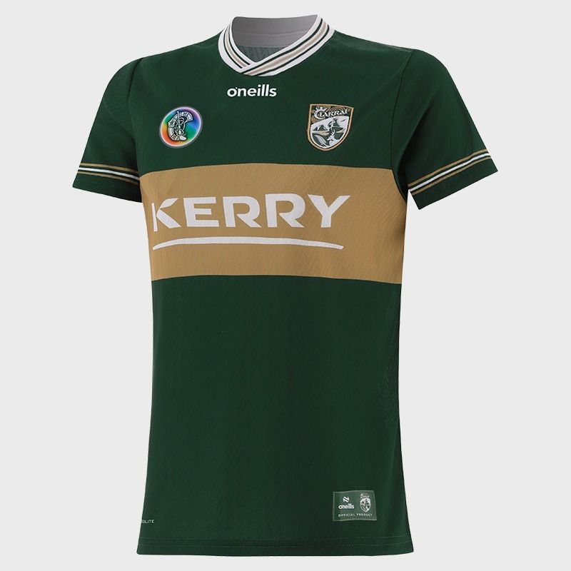 Green Kerry Camogie Women's Home Jersey 2026 from O’Neills.