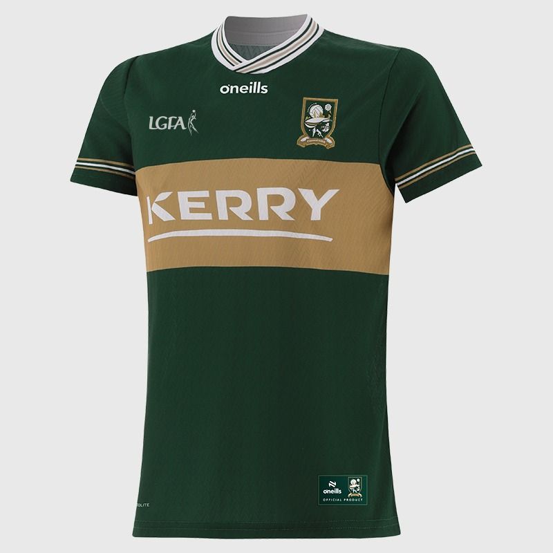 Bottle / Gold Kerry LGFA Women's Home Jersey 2025 from O’Neills.
