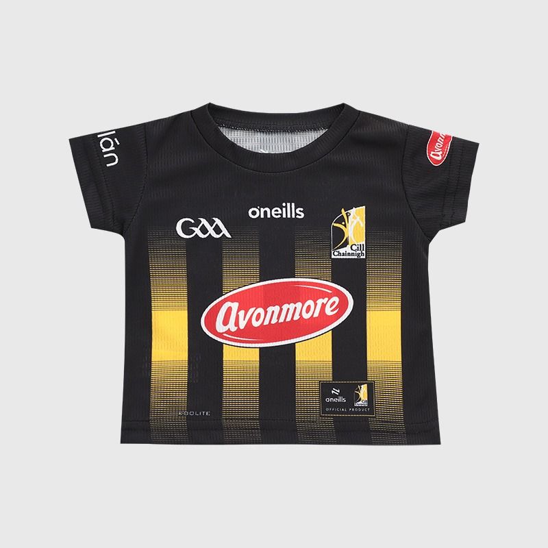 Black Kilkenny GAA Infant Home Jersey 2026 from O’Neills.