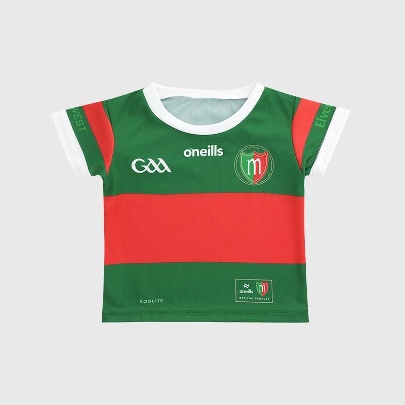 Green / Red Mayo GAA Infant 1950 Commemoration Jersey 2026 from O’Neills.
