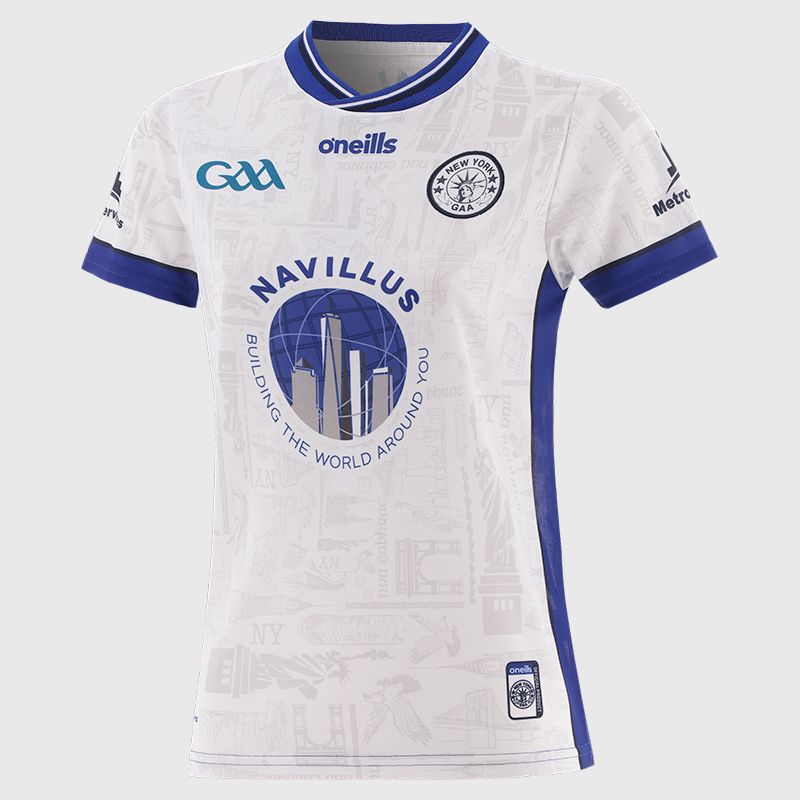 White New York GAA Women's Special Edition Jersey by O'Neills