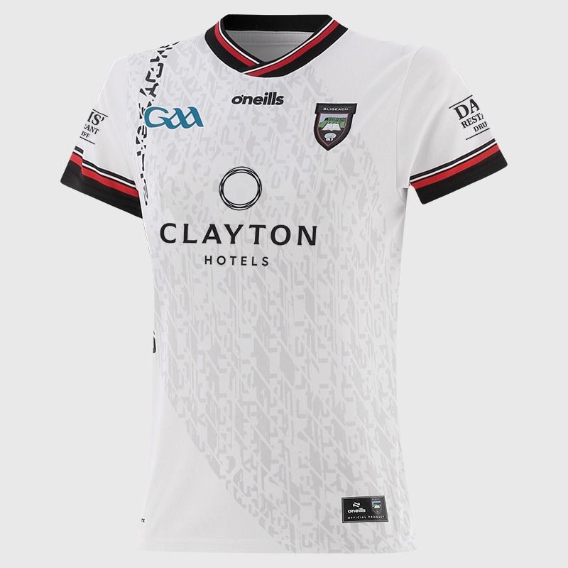White Sligo GAA Hurling Women's Alternative Jersey 2026 from O’Neills.