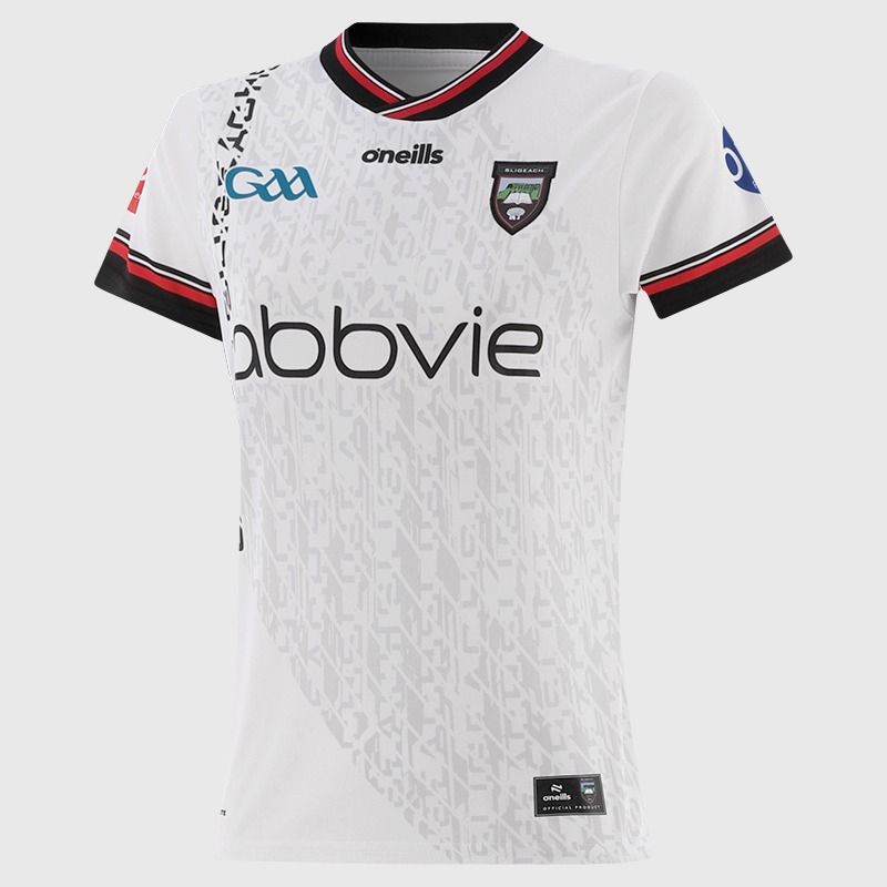 White Sligo GAA Women's Alternative Jersey 2026 from O’Neills.