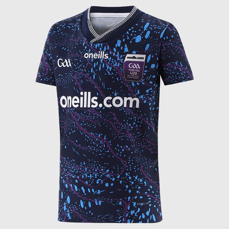 Blue U20 GAA Kids' Hurling Championship Jersey 2025 from O’Neills GAA.