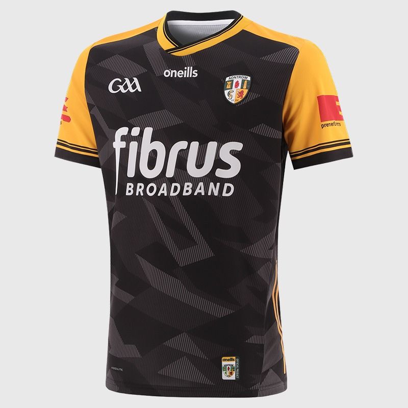 O’Neills Black Antrim GAA Goalkeeper Jersey 2025 by O’Neills.