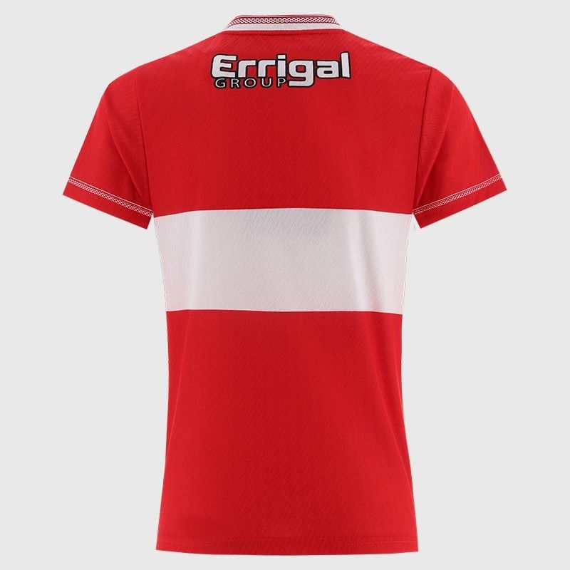 Red Derry GAA Women’s Fit Home Jersey 2026 from O’Neills.