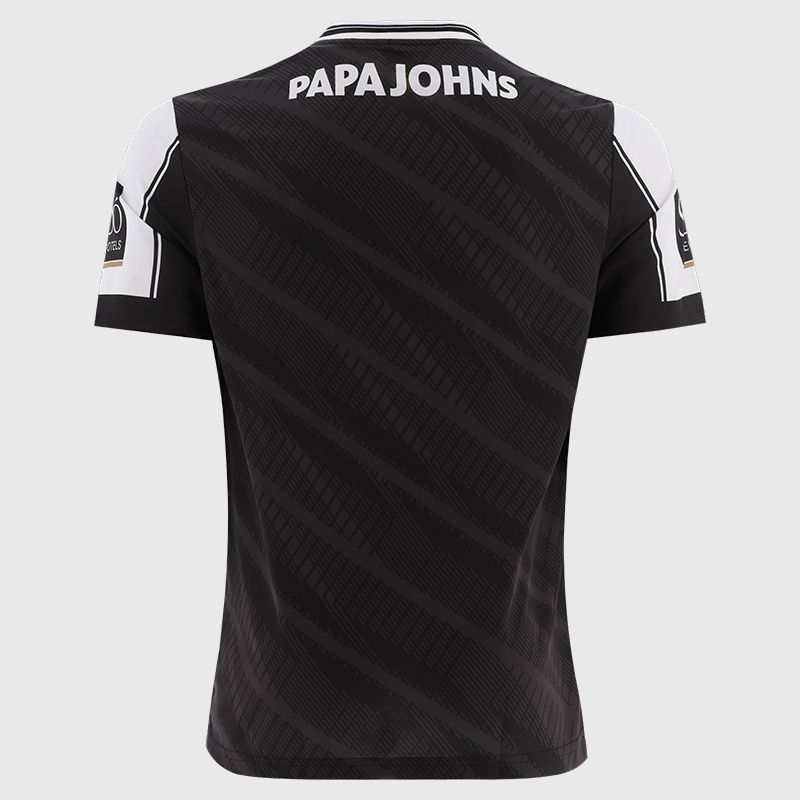 O’Neills Black Galway GAA Goalkeeper Jersey 2025 with ribbed crewneck by O’Neills