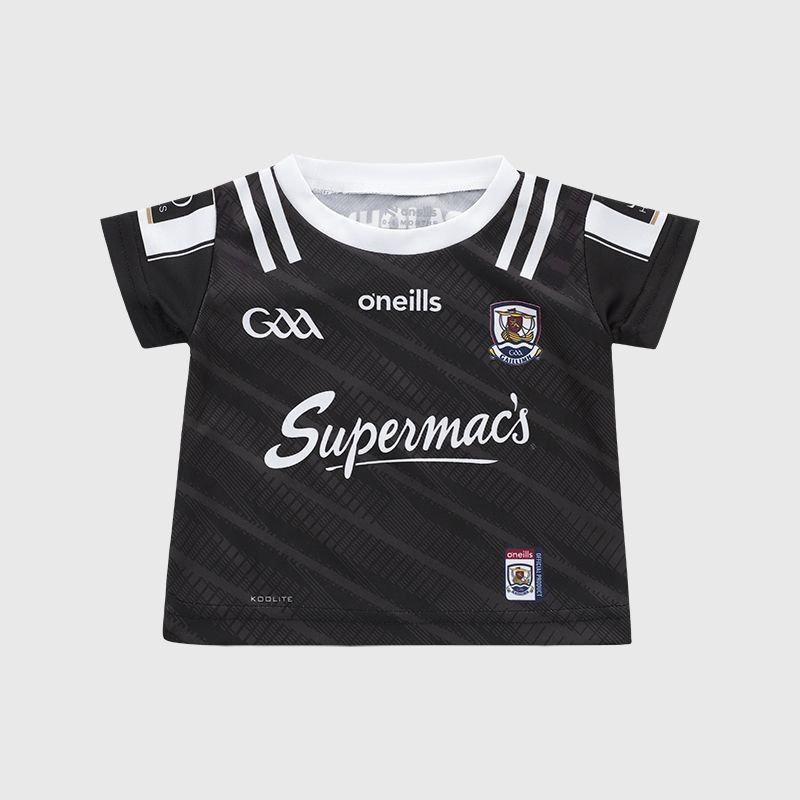 O’Neills Black Galway GAA Baby's Goalkeeper Jersey 2025 by O’Neills.