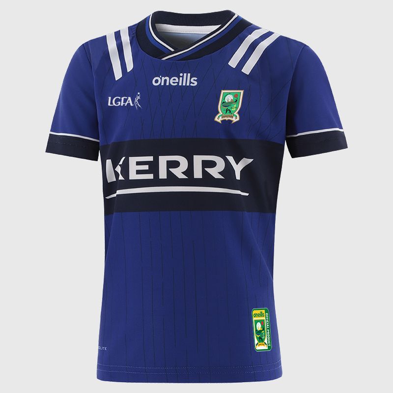 O’Neills Blue Kerry LGFA Kids' Alternative Jersey 2025 by O’Neills.