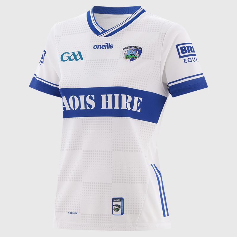 White Laois GAA Women's Fit Goalkeeper Jersey 2025 by O’Neills.