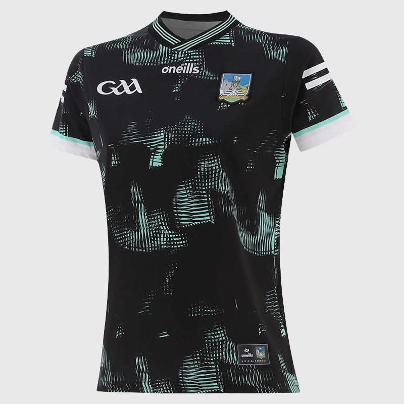Black Limerick GAA Women's Alternative Jersey 2026 from O’Neills.