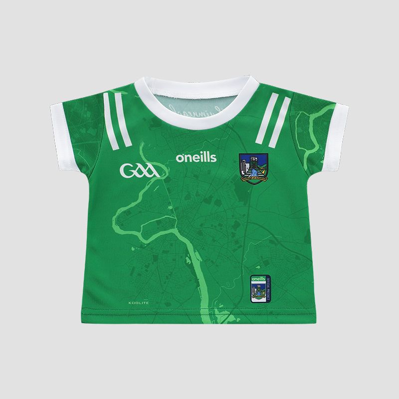 O’Neills Green Limerick GAA Baby Home Jersey 2025 by O’Neills.