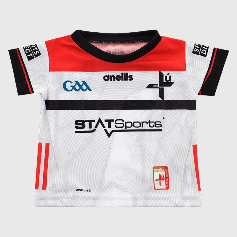O’Neills White Louth GAA Baby Alternative Jersey 2025 by O’Neills.