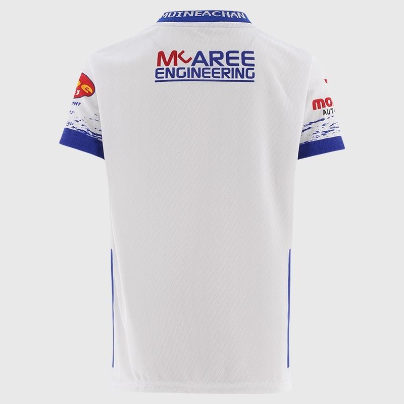 White Monaghan Kids' GAA Home Jersey 2026 from O’Neills.