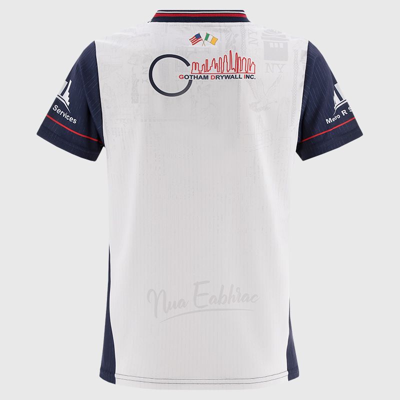 White Shadow / Navy / Red New York GAA Women Home Jersey 2025 from O’Neills Sportswear