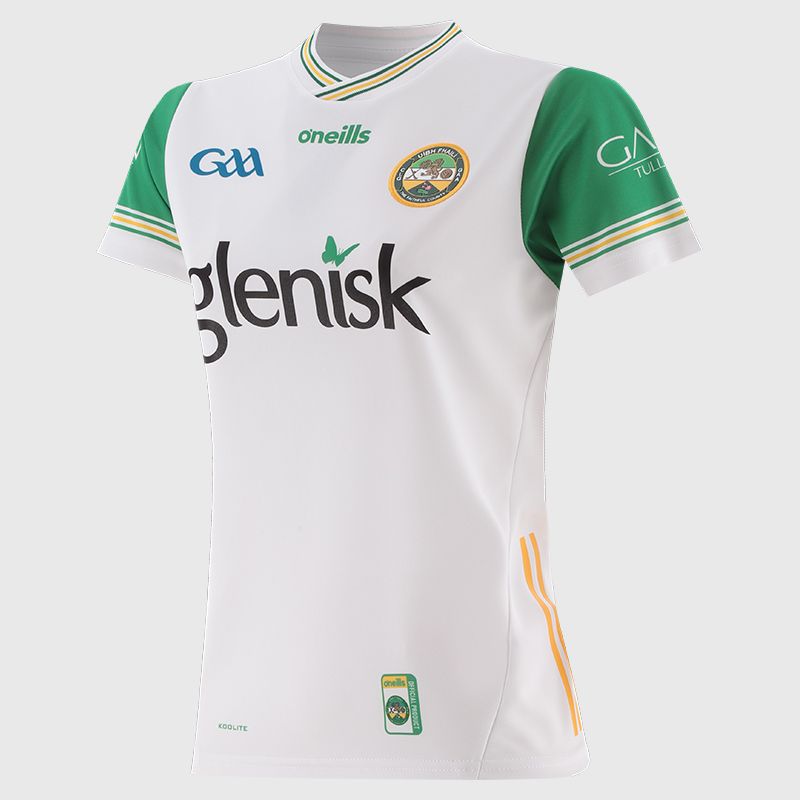 O’Neills White Offaly GAA Women's Alternative Jersey 2025 by O’Neills.