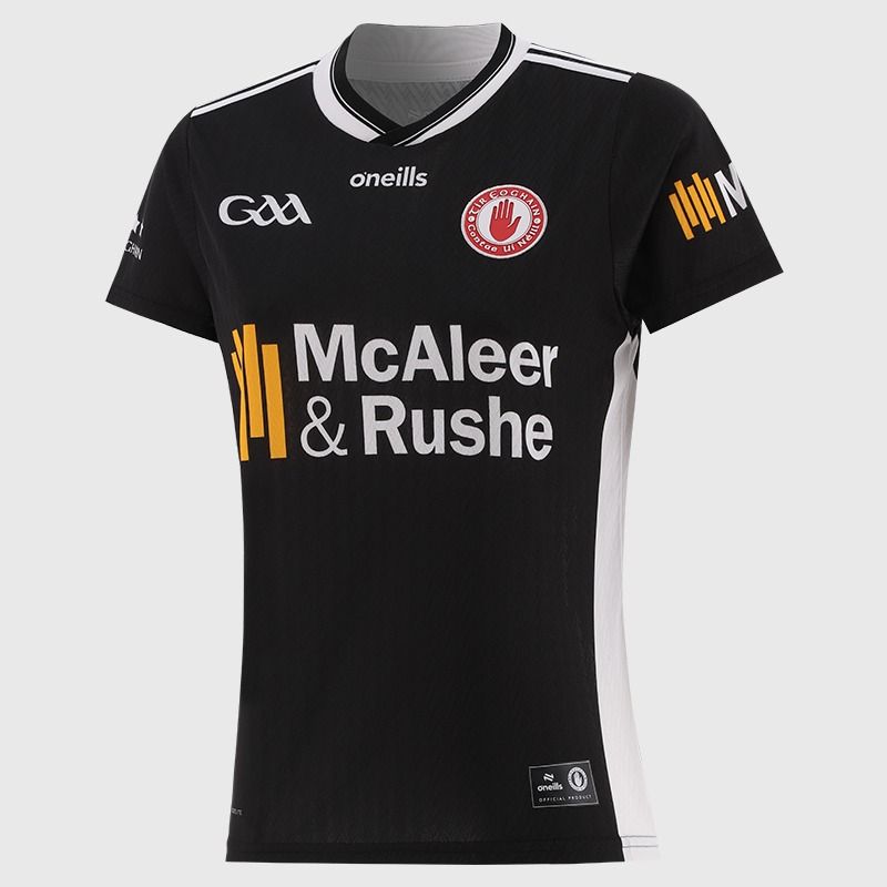 Black Tyrone GAA Women’s Fit Goalkeeper Jersey 2026 from O’Neills.