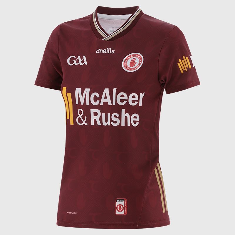 Maroon Tyrone GAA Women's Alternative Jersey 2025 by O'Neills.
