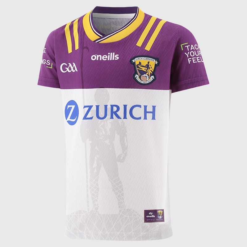 White Wexford GAA Kids' 2 Stripe Goalkeeper Jersey From O'Neills