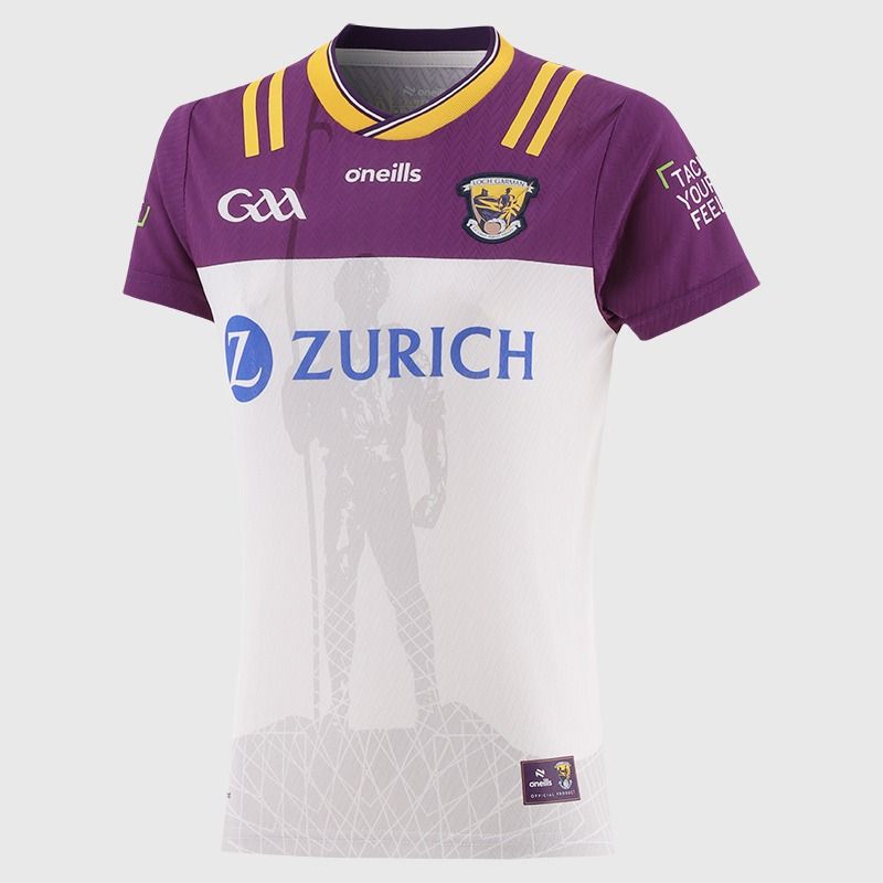 White Wexford GAA Women's Fit 2 Stripe Goalkeeper Jersey From O'Neills