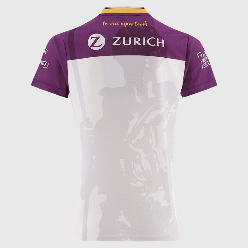White Wexford GAA Women's Fit 2 Stripe Goalkeeper Jersey From O'Neills