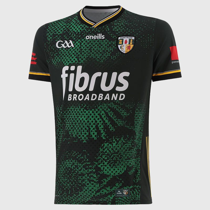 Green Antrim GAA Alternative Jersey 2026 from O’Neills.