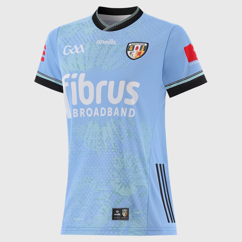 Blue Antrim GAA Women’s Fit Alternative Goalkeeper Jersey 2026 from O’Neills.