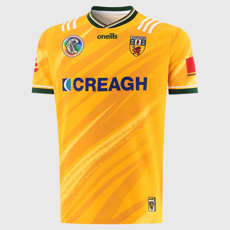 O’Neills Amber Antrim Camogie Home Jersey 2025 by O’Neills.