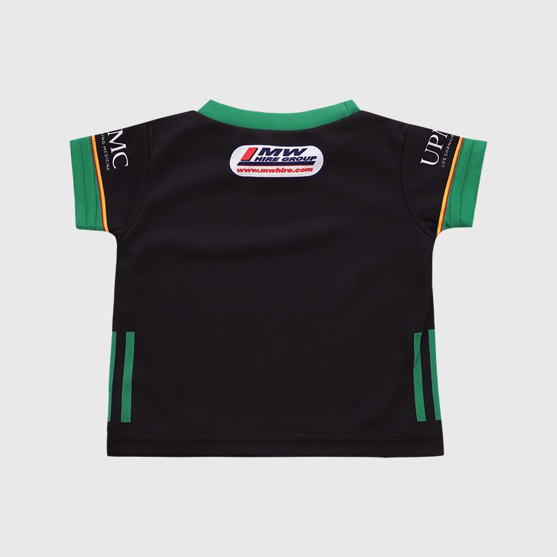 O’Neills Black Carlow GAA Baby's Goalkeeper Jersey 2025 with crewneck collar by O’Neills.