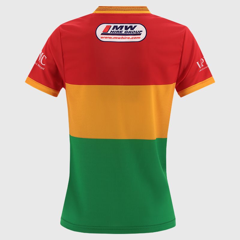 O’Neills Red Carlow GAA Women's Home Jersey 2025 from O’Neills.