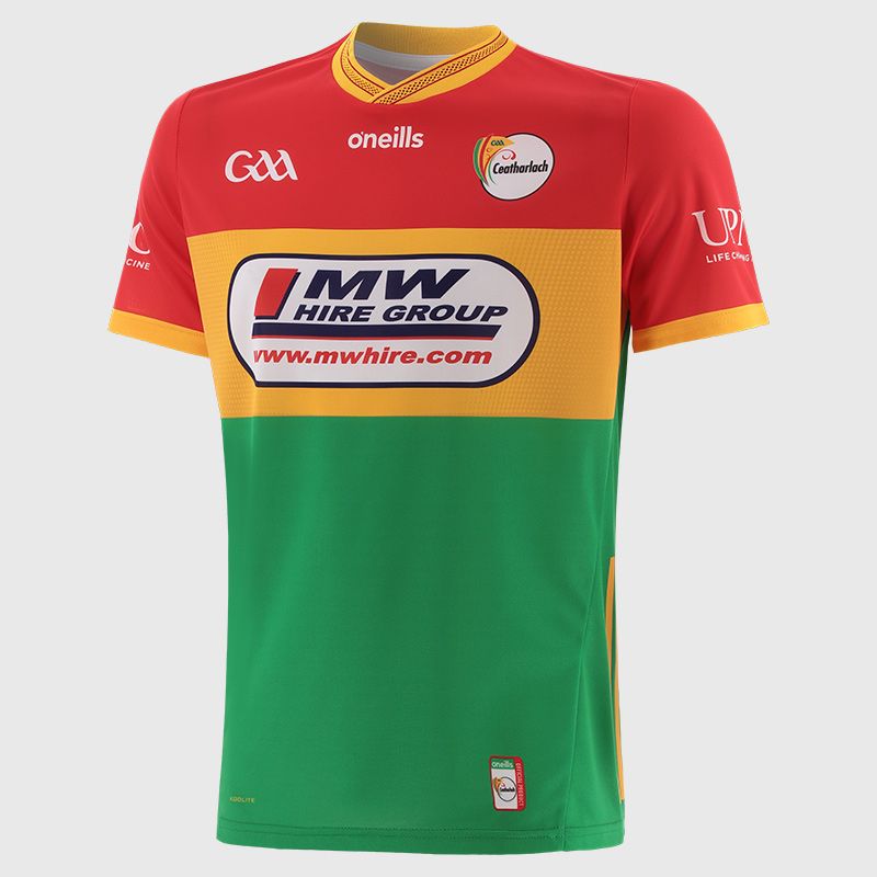 O’Neills Red Carlow GAA Men's Home Jersey 2025 from O’Neills.