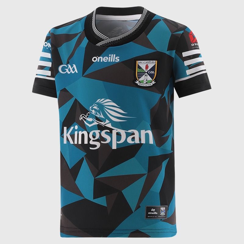 Turquoise Cavan GAA Kids' Alternative Goalkeeper Jersey 2026 from O’Neills.