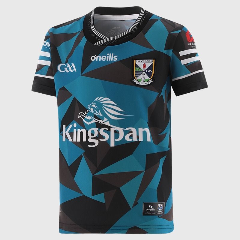 Turquoise Cavan GAA Kids' Alternative Goalkeeper Jersey 2026 from O’Neills.