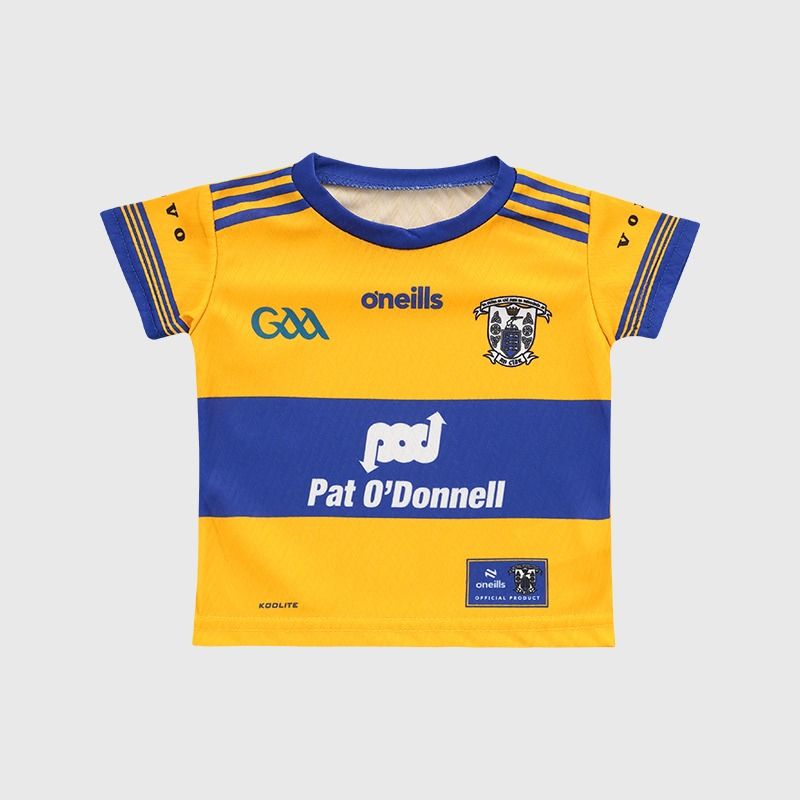Amber Clare GAA Infant Home Jersey 2026 from O’Neills.