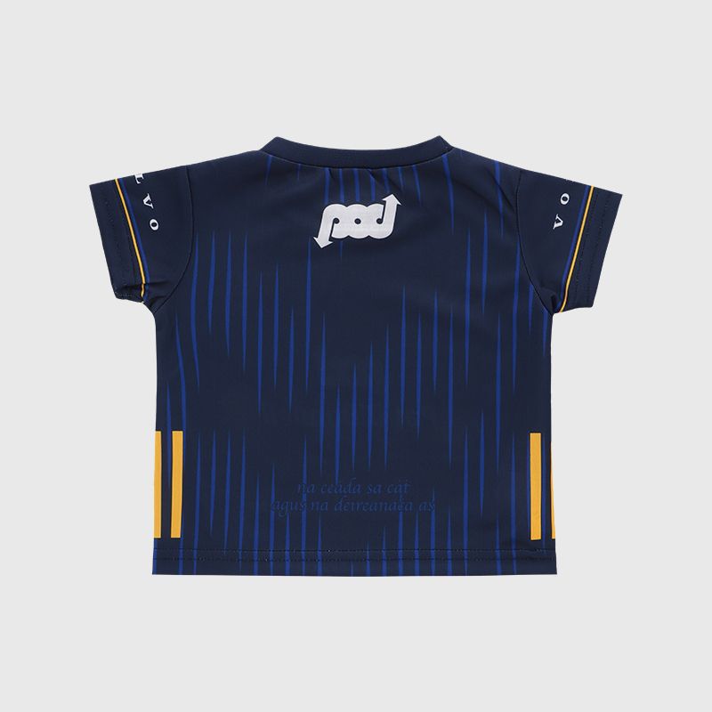 Navy Clare GAA Baby Goalkeeper Jersey 2025 with crewneck collar by O’Neills.