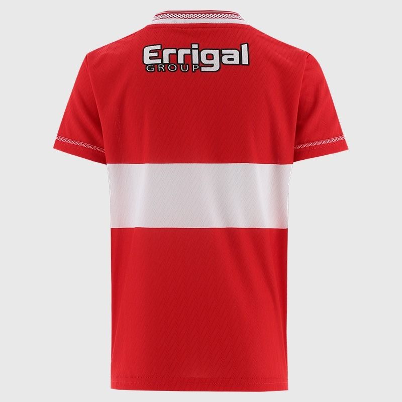 Red Derry GAA Kids’ Home Jersey 2026 from O’Neills.