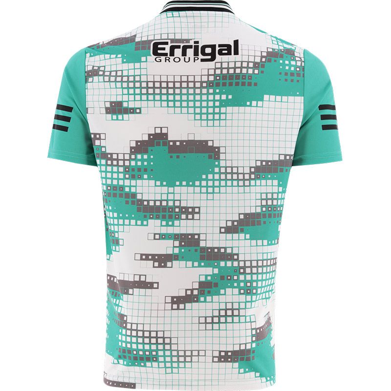 White Derry GAA Alternative Goalkeeper Jersey 2024 with ribbed crewneck by O’Neills.