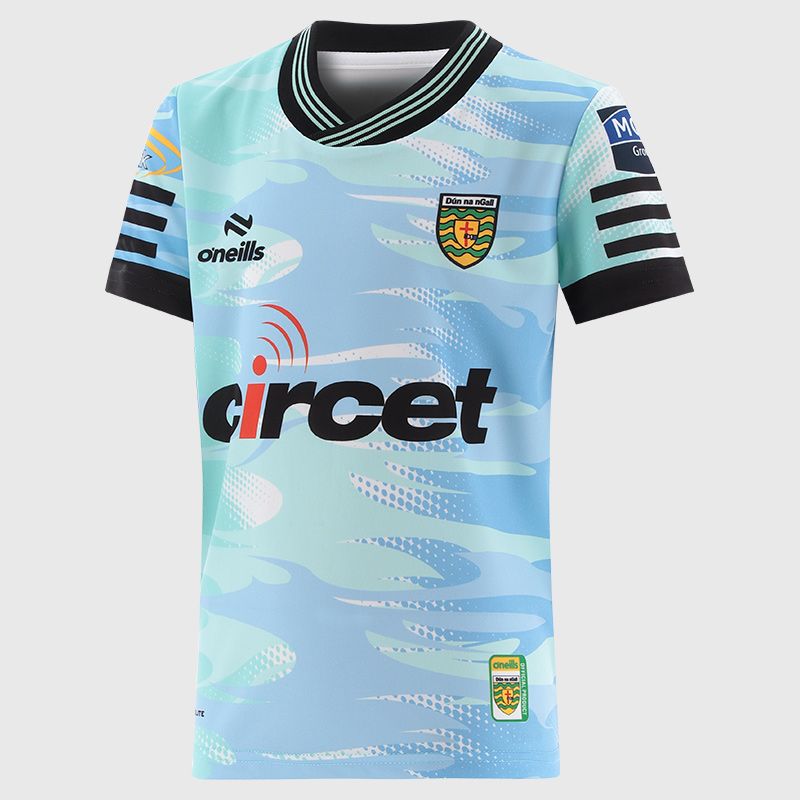 Mint Donegal GAA Kids' Short Sleeve Training Top 2025 by O'Neills.