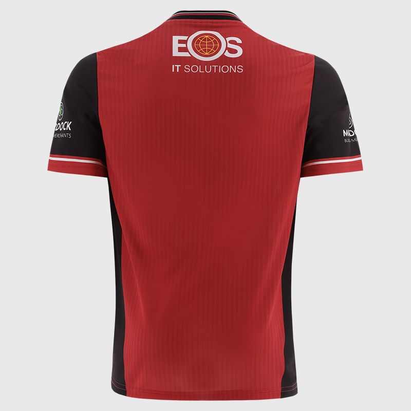 O’Neills Red Down GAA Men's Home Jersey 2025 from O’Neills.