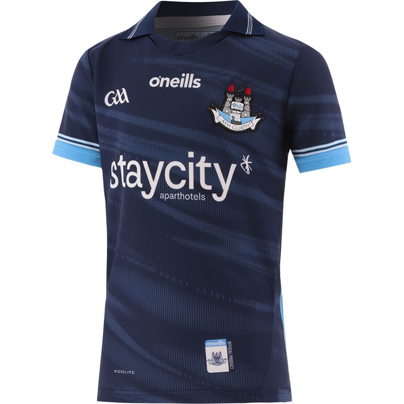 Marine Dublin GAA Goalkeeper Jersey 2024 with navy knitted collar by O’Neills.